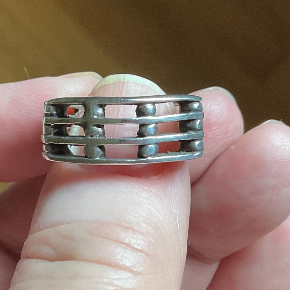 NWOT Sterling Silver 925 Greek design ring Size US 6